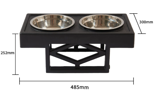 Elevated Slow-Feed Dog Bowl