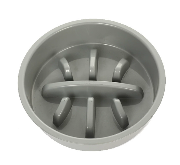 Elevated Slow-Feed Dog Bowl