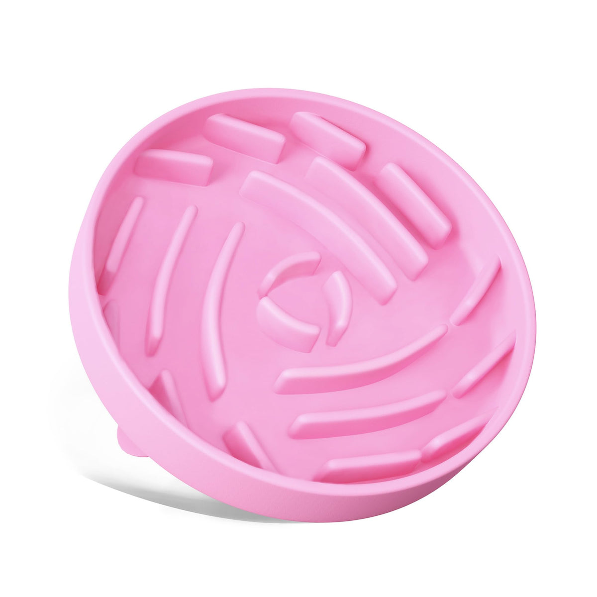 Bikabpet Silicone Slow Feeder Dog Bowls ，Slow Feeder Cat Bowl Wet Food with Suction Cups，Dog Puzzle Feeder ，Interactive Dog Feeder，Reduces Boredom AnxietyAnti-Choking Non-Slip Design (Pink1 M)