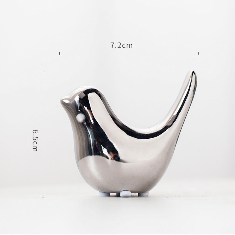 Nordic Minimalist Ceramic Bird Abstract Decor Item
