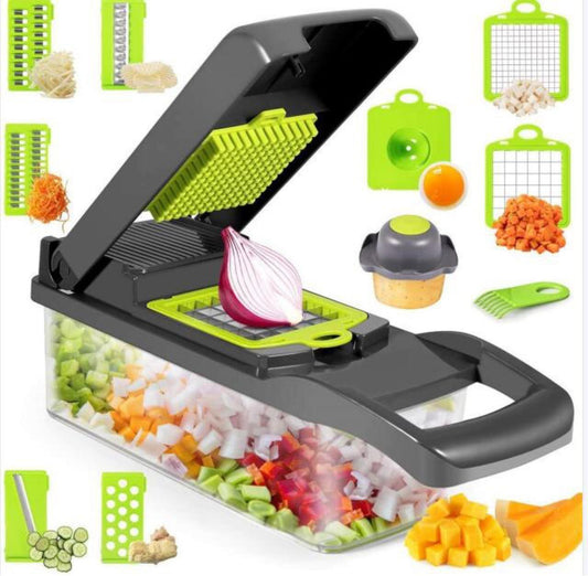 Vegetable Chopper – One-Press Food Chopper & Dicer for Fast Meal Prep