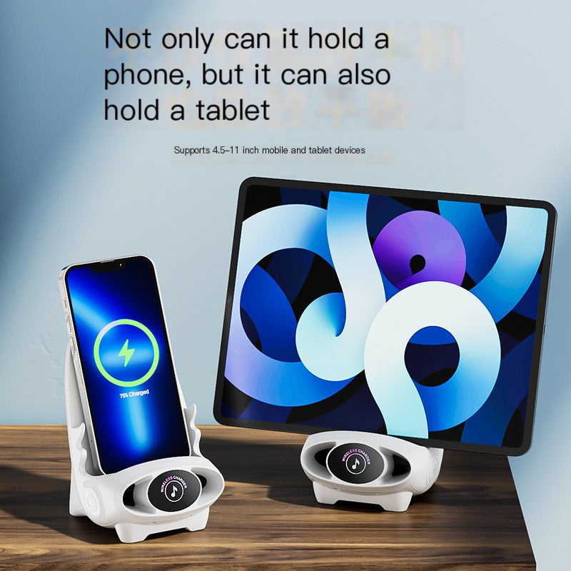 V8 Desktop Chair with Wireless Charger and Phone Stand