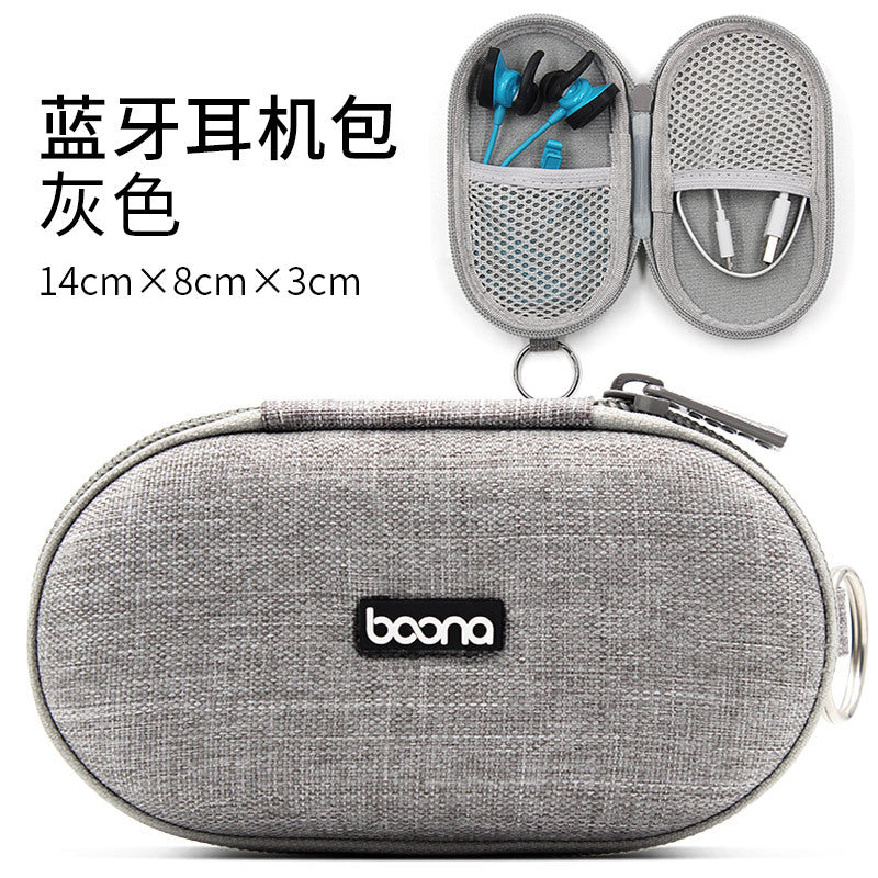 Bluetooth Earphone Storage Bag with Charger Organizer