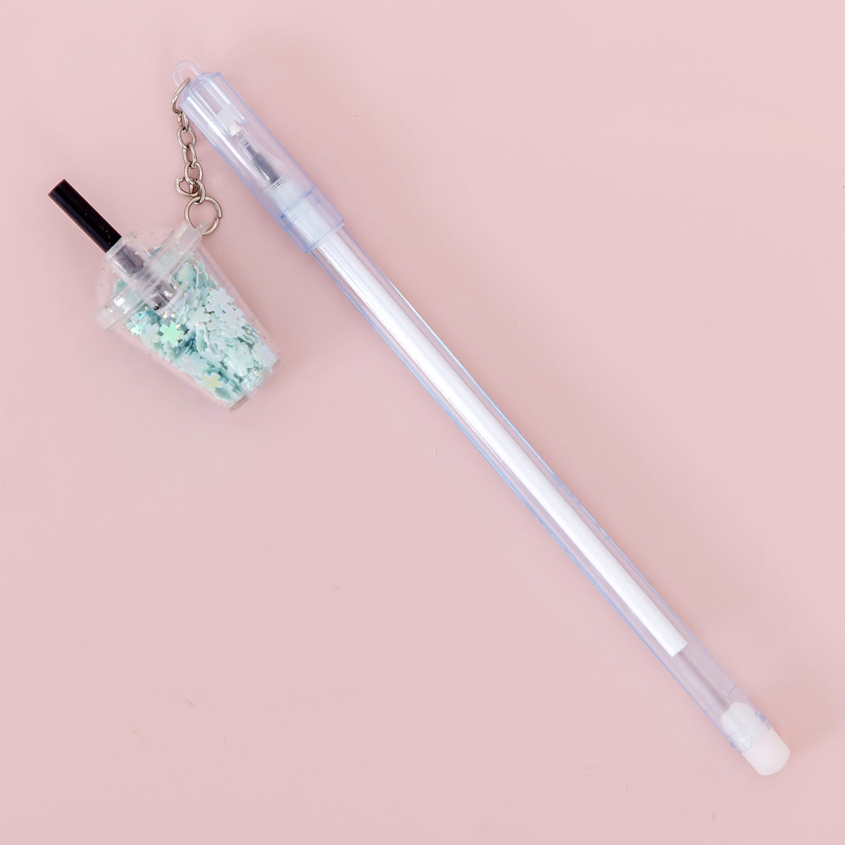 Creative Transparent Milk Tea Cup Glitter Pen (Wholesale)