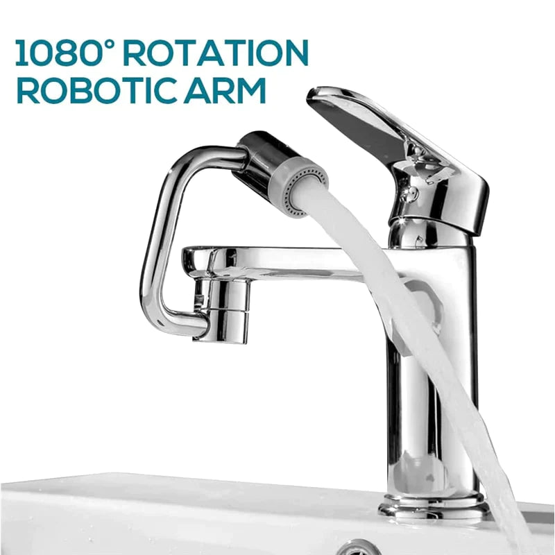 1080° Rotatable Faucet Extender – Universal Splash-Free Sink Sprayer