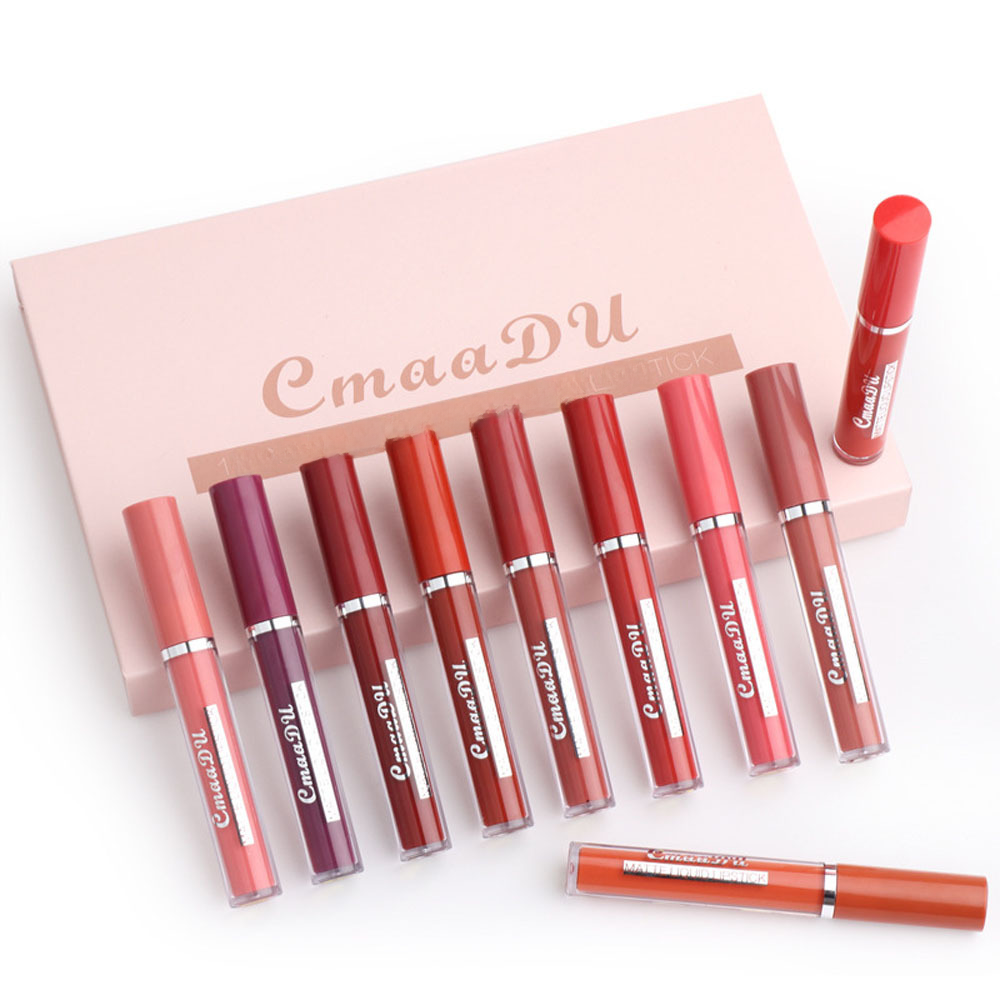 CmaaD Matte Liquid Lipstick Set - Waterproof & No Transfer