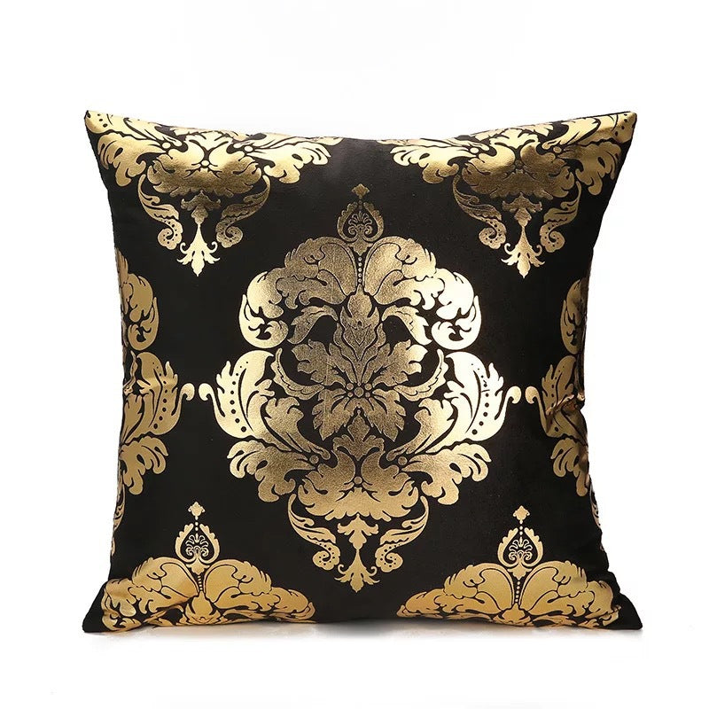 Single-Side Bronzing Cushion Cover for Home Decor