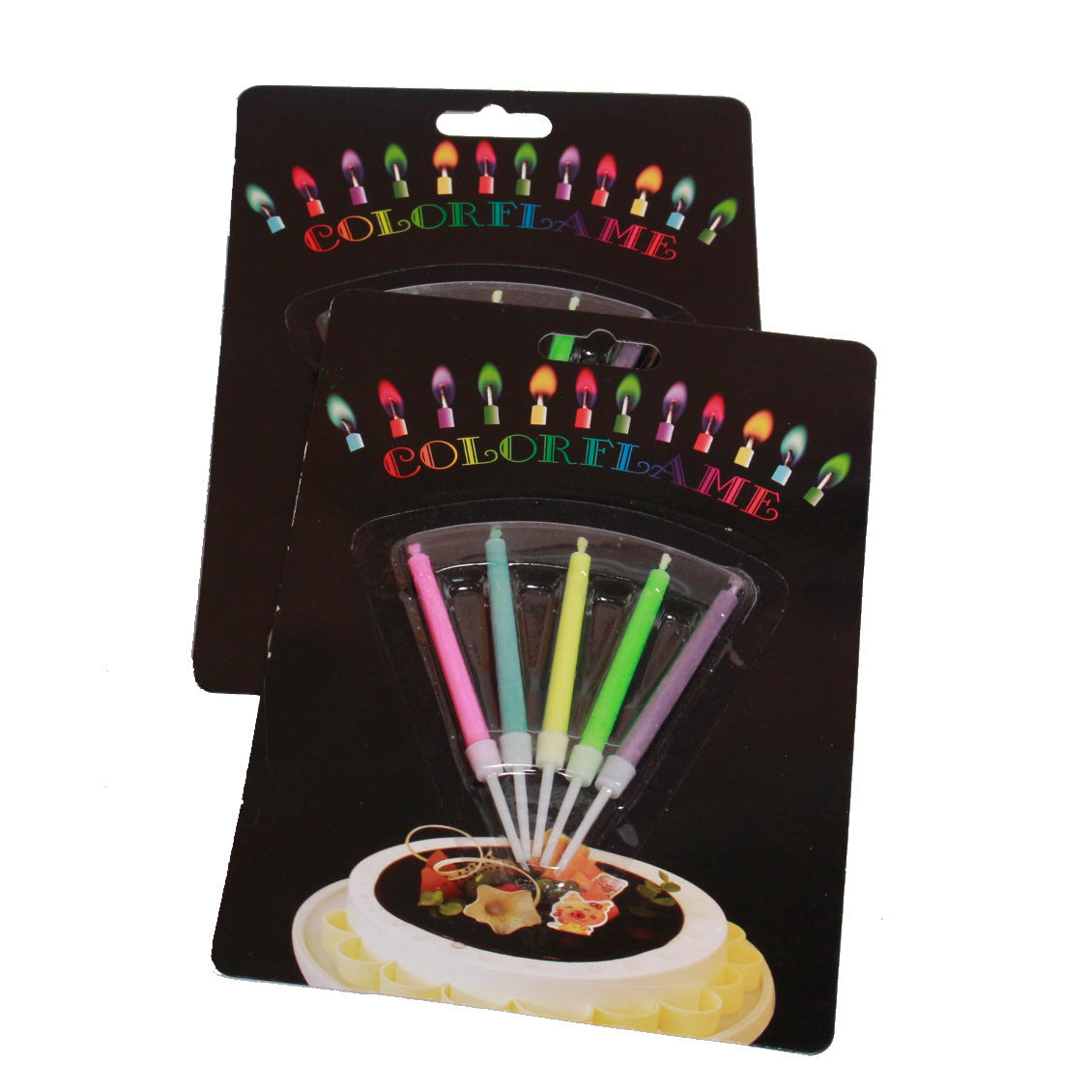 Colorful Flame Candles for Creative Birthday Cakes