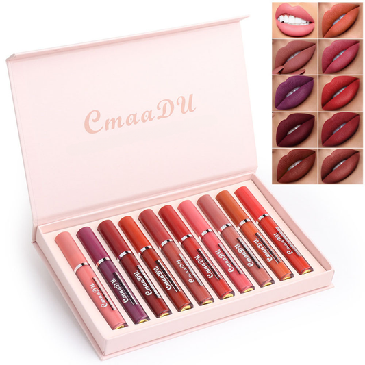 CmaaD Matte Liquid Lipstick Set - Waterproof & No Transfer
