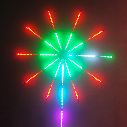 LED Fireworks Light with Digital Bar