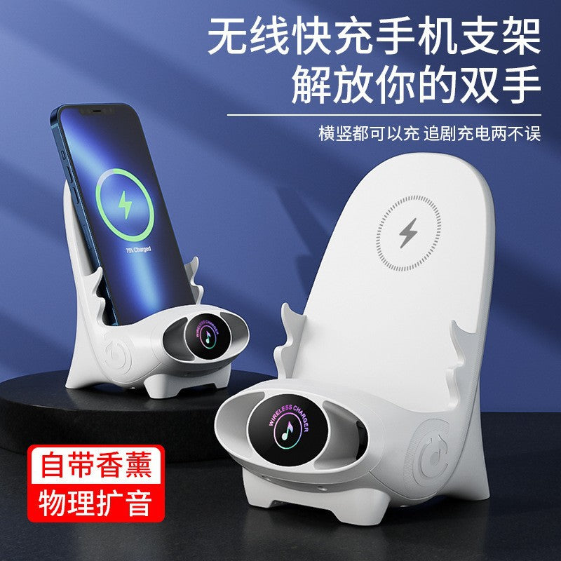 V8 Desktop Chair with Wireless Charger and Phone Stand
