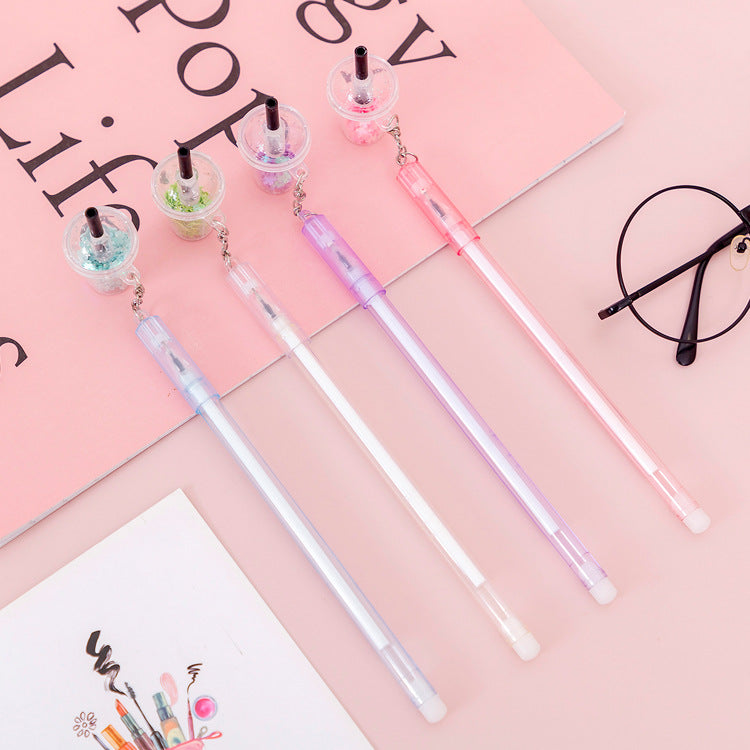 Creative Transparent Milk Tea Cup Glitter Pen (Wholesale)