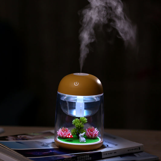Silent Humidifier with Colorful LED Air Purifier
